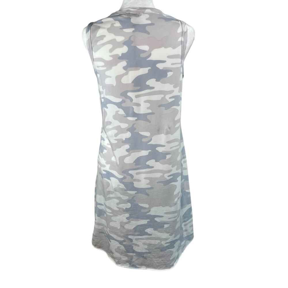 Z Supply Camo Avery Tank Dress Dove Gray Sleeveless Mini Cotton Casual NWT Large - Picture 3 of 13